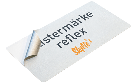 Klistermärken, dekaler och stickers med reflex och tryck.