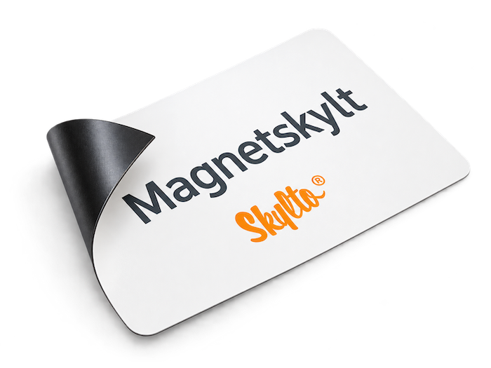 Magnetskyltar och magnetmattor med tryck